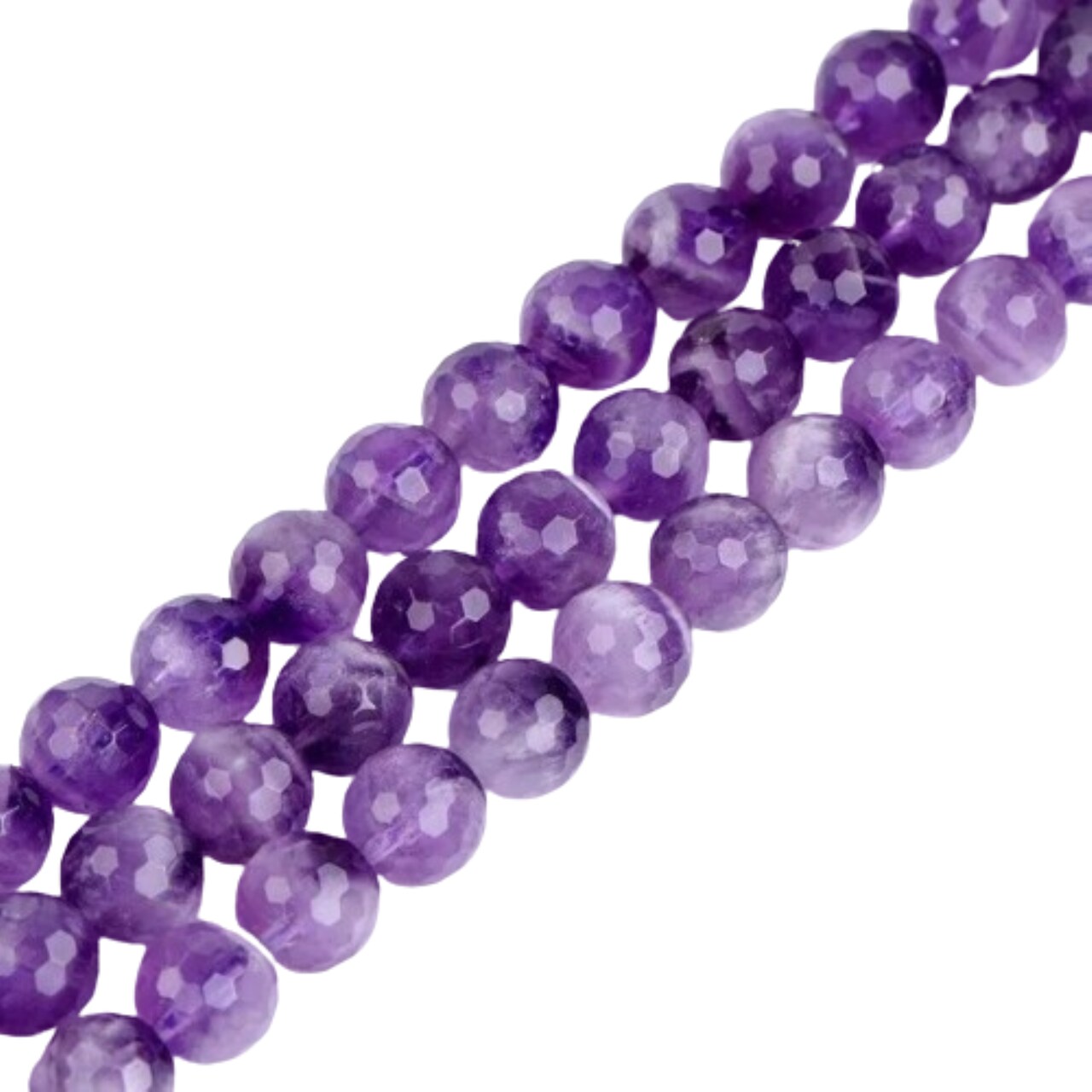 Kitcheniva Natural Purple Dream Lace Amethyst Loose Beads Strand 15.5"